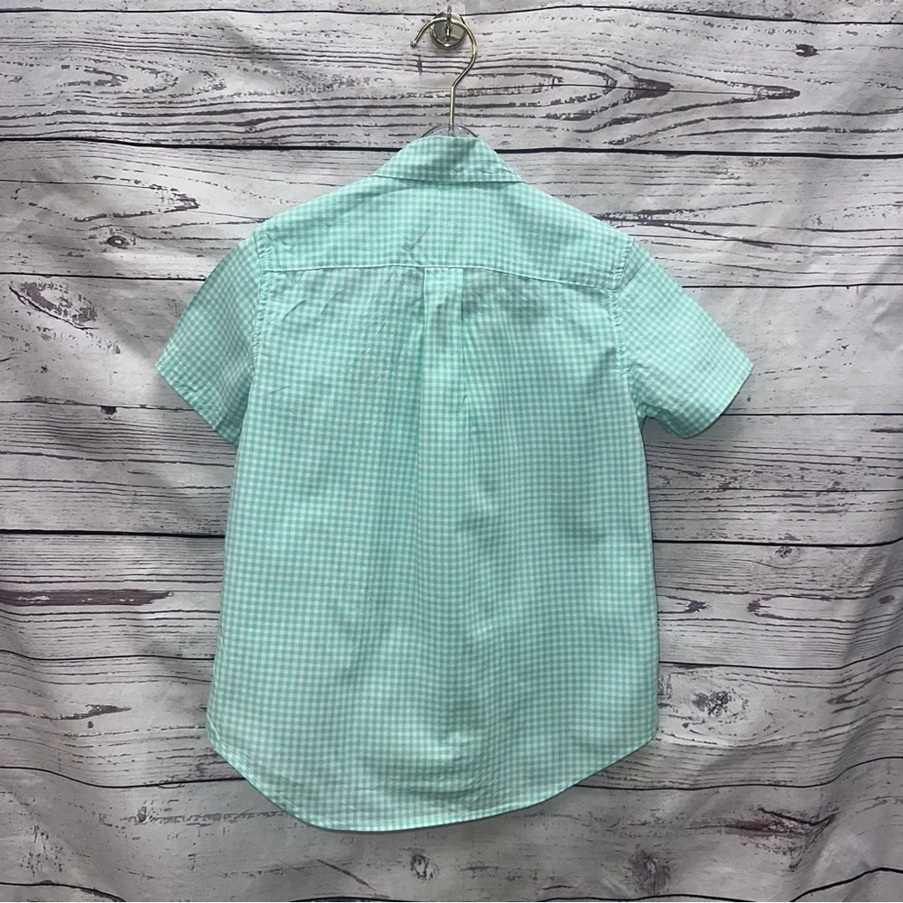 Ralph Lauren Mint Green Gingham Shirt Size 6